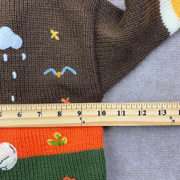 Children’s handmade Farm Animal Hooded Zip Sweater 0-12 - Picture 10 of 12